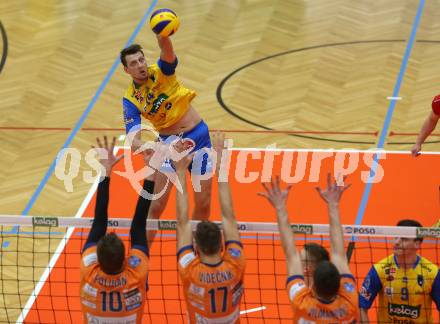 Volleyball. MEVZA-Cup-Final4. SK Posojilnica Aich/Dob gegen ACH Volley Ljubljana. Matej Mihajlovic (Aich/Dob). Bleiburg, 16.3.2019.
Foto: Kuess
---
pressefotos, pressefotografie, kuess, qs, qspictures, sport, bild, bilder, bilddatenbank