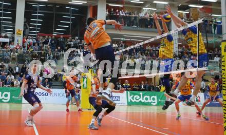 Volleyball. MEVZA-Cup-Final4. SK Posojilnica Aich/Dob gegen ACH Volley Ljubljana. Federico Jorge Franetovich, Matej Koek (Aich/Dob). Bleiburg, 16.3.2019.
Foto: Kuess
---
pressefotos, pressefotografie, kuess, qs, qspictures, sport, bild, bilder, bilddatenbank