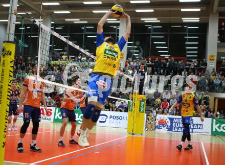 Volleyball. MEVZA-Cup-Final4. SK Posojilnica Aich/Dob gegen ACH Volley Ljubljana. Jure Kasnik (Aich/Dob). Bleiburg, 16.3.2019.
Foto: Kuess
---
pressefotos, pressefotografie, kuess, qs, qspictures, sport, bild, bilder, bilddatenbank