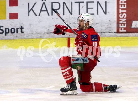 EBEL. Eishockey Bundesliga. KAC gegen	HCB Suedtirol Alperia. Torjubel Andrew Jacob Kozek (KAC). Klagenfurt, am 17.3.2019.
Foto: Kuess

---
pressefotos, pressefotografie, kuess, qs, qspictures, sport, bild, bilder, bilddatenbank