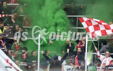 EBEL. Eishockey Bundesliga. KAC gegen	HCB Suedtirol Alperia. Fans Bozen. Klagenfurt, am 22.3.2019.
Foto: Kuess

---
pressefotos, pressefotografie, kuess, qs, qspictures, sport, bild, bilder, bilddatenbank