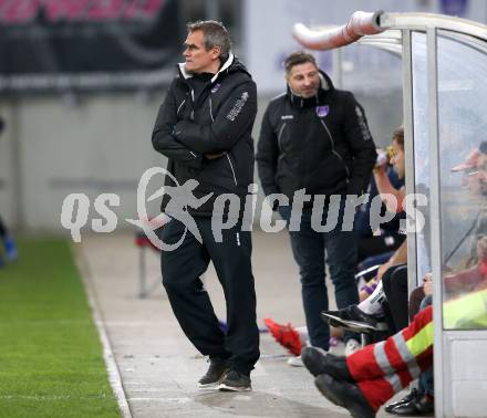 Fussball. 2. Liga. âSK Austria Klagenfurt gegen FC Juniors OOE.  Trainer Robert Micheu (Klagenfurt). Klagenfurt, 29.3.2019.
Foto: Kuess
---
pressefotos, pressefotografie, kuess, qs, qspictures, sport, bild, bilder, bilddatenbank