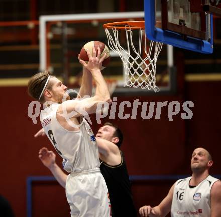 Basketball 2. Bundesliga. Play-Offs 2. Runde. Woerthersee Piraten gegen BK Mattersburg Rocks.  Maximilan Huebner (Mattersburg). Klagenfurt, am 29.3.2019.
Foto: Kuess
---
pressefotos, pressefotografie, kuess, qs, qspictures, sport, bild, bilder, bilddatenbank