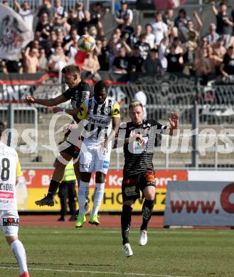 Fussball tipico Bundesliga. RZ Pellets WAC gegen LASK. Christopher Wernitznig, Michael Sollbauer,  (WAC), Yusuf Olaitan Otubanjo (LASK). Wolfsberg, am 23.2.2019.
Foto: Kuess

---
pressefotos, pressefotografie, kuess, qs, qspictures, sport, bild, bilder, bilddatenbank