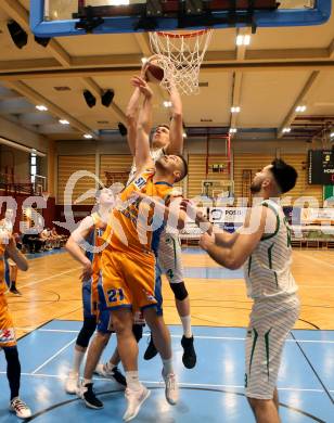 Basketball 2. Bundesliga. Play Down 3. Runde. KOS Celovec gegen BBU Salzburg. Lovro Fizuleto, (KOS), Mladen Perak  (BBU Salzburg). Klagenfurt, am 30.3.2019.
Foto: Kuess
---
pressefotos, pressefotografie, kuess, qs, qspictures, sport, bild, bilder, bilddatenbank