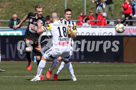 Fussball tipico Bundesliga. RZ Pellets WAC gegen LASK. Marcel Ritzmaier, (WAC), Gernot Trauner, Reinhold Ranftl  (LASK). Wolfsberg, am 23.2.2019.
Foto: Kuess

---
pressefotos, pressefotografie, kuess, qs, qspictures, sport, bild, bilder, bilddatenbank