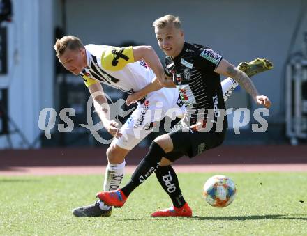 Fussball tipico Bundesliga. RZ Pellets WAC gegen LASK. Marcel Ritzmaier, (WAC), Thomas Goiginger  (LASK). Wolfsberg, am 23.2.2019.
Foto: Kuess

---
pressefotos, pressefotografie, kuess, qs, qspictures, sport, bild, bilder, bilddatenbank