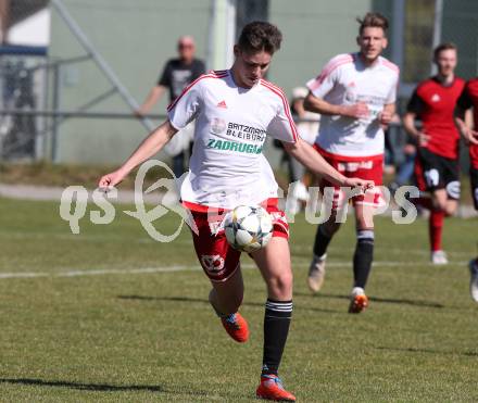 Fussball Kaerntner Liga. St. Jakob/Ros. gegen St. Michael/Bl..  Samuel Markus Hoffmann (St.Michael). St. Jakob, am 30.3.2019.
Foto: Kuess
---
pressefotos, pressefotografie, kuess, qs, qspictures, sport, bild, bilder, bilddatenbank
