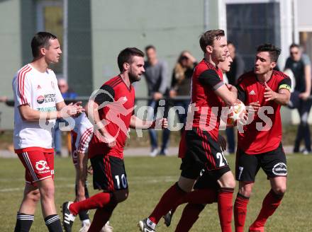 Fussball Kaerntner Liga. St. Jakob/Ros. gegen St. Michael/Bl.. Torjubel Thomas Ogradnig (St.Jakob). St. Jakob, am 30.3.2019.
Foto: Kuess
---
pressefotos, pressefotografie, kuess, qs, qspictures, sport, bild, bilder, bilddatenbank