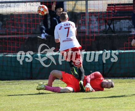 Fussball Kaerntner Liga. St. Jakob/Ros. gegen St. Michael/Bl.. Christian Michor (St.Jakob), Ziga Anzelj (St.Michael). St. Jakob, am 30.3.2019.
Foto: Kuess
---
pressefotos, pressefotografie, kuess, qs, qspictures, sport, bild, bilder, bilddatenbank
