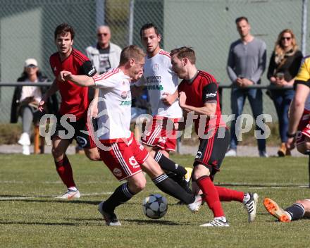 Fussball Kaerntner Liga. St. Jakob/Ros. gegen St. Michael/Bl.. Thomas Ogradnig (St.Jakob), Christopher Hober (St.Michael). St. Jakob, am 30.3.2019.
Foto: Kuess
---
pressefotos, pressefotografie, kuess, qs, qspictures, sport, bild, bilder, bilddatenbank