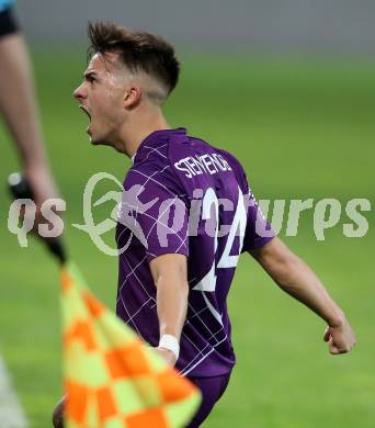 Fussball. 2. Liga. âSK Austria Klagenfurt gegen SV Horn. Torjubel Daniel Steinwender (Klagenfurt). Klagenfurt, 12.4.2019.
Foto: Kuess
---
pressefotos, pressefotografie, kuess, qs, qspictures, sport, bild, bilder, bilddatenbank