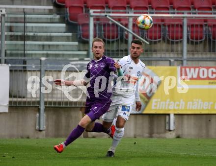 Fussball. 2. Liga. âSK Austria Klagenfurt gegen SV Horn.  Florian Jaritz,  (Klagenfurt), Mehdi Hetemaj (SV Horn). Klagenfurt, 12.4.2019.
Foto: Kuess
---
pressefotos, pressefotografie, kuess, qs, qspictures, sport, bild, bilder, bilddatenbank