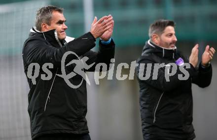 Fussball. 2. Liga. âSK Austria Klagenfurt gegen SV Horn.  Trainer Robert Micheu, Sascha Gulevski (Klagenfurt). Klagenfurt, 12.4.2019.
Foto: Kuess
---
pressefotos, pressefotografie, kuess, qs, qspictures, sport, bild, bilder, bilddatenbank