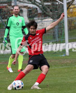 Fussball. Kaerntner Liga. Lind gegen SK Maria Saal. Arnel Mulahalilovic (SK Maria Saal). Bleiburg, 13.4.2019.
Foto: Kuess 
---
pressefotos, pressefotografie, kuess, qs, qspictures, sport, bild, bilder, bilddatenbank