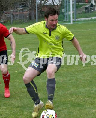 Fussball. Kaerntner Liga. Lind gegen SK Maria Saal.  David Obweger (Lind). Bleiburg, 13.4.2019.
Foto: Kuess 
---
pressefotos, pressefotografie, kuess, qs, qspictures, sport, bild, bilder, bilddatenbank
