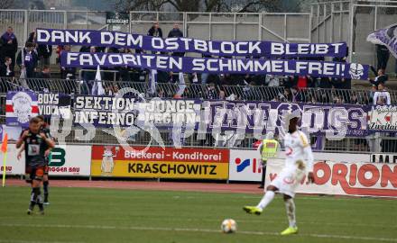 Fussball tipico Bundesliga. RZ Pellets WAC gegen FK Austria Wien. Fans  (Wien). Wolfsberg, am 14.4.2019.
Foto: Kuess

---
pressefotos, pressefotografie, kuess, qs, qspictures, sport, bild, bilder, bilddatenbank