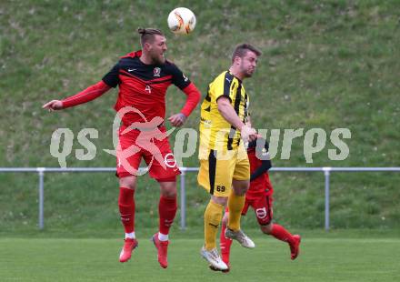 Fussball 1. KLasse B. Admira Villach gegen Rothenthurn.  Christoph Fischer,  (Admira Villach),  Alexander Hackl (Rothethurn). Villach, am 13.4.2019.
Foto: Kuess
---
pressefotos, pressefotografie, kuess, qs, qspictures, sport, bild, bilder, bilddatenbank