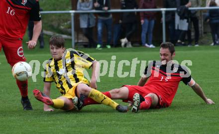Fussball 1. KLasse B. Admira Villach gegen Rothenthurn.  Christoph Stattmann, (Admira Villach),  Fabio Norbert Daxer  (Rothethurn). Villach, am 13.4.2019.
Foto: Kuess
---
pressefotos, pressefotografie, kuess, qs, qspictures, sport, bild, bilder, bilddatenbank