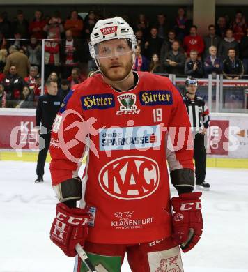 EBEL. Eishockey Bundesliga. KAC gegen	spusu Vienna Capitals.  Stefan Geier (KAC). Klagenfurt, am 16.4.2019.
Foto: Kuess

---
pressefotos, pressefotografie, kuess, qs, qspictures, sport, bild, bilder, bilddatenbank