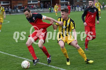 Fussball 1. KLasse B. Admira Villach gegen Rothenthurn. Christoph Stattmann (Admira Villach), Sebastian Triebelnig (Rothethurn). Villach, am 13.4.2019.
Foto: Kuess
---
pressefotos, pressefotografie, kuess, qs, qspictures, sport, bild, bilder, bilddatenbank