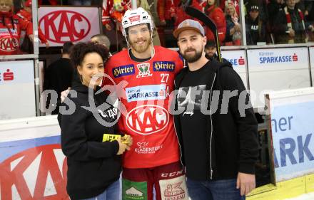 EBEL. Eishockey Bundesliga. KAC gegen	spusu Vienna Capitals. Antenne Fan Bank. Thomas Hundertpfund  (KAC) . Klagenfurt, am 20.4.2019.
Foto: Kuess

---
pressefotos, pressefotografie, kuess, qs, qspictures, sport, bild, bilder, bilddatenbank