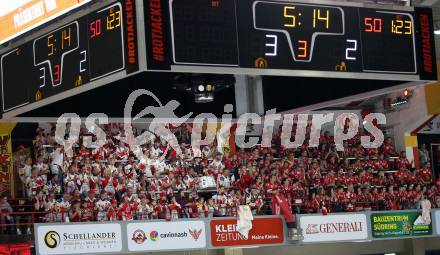 EBEL. Eishockey Bundesliga. KAC gegen	spusu Vienna Capitals. Fans (KAC). Klagenfurt, am 20.4.2019.
Foto: Kuess

---
pressefotos, pressefotografie, kuess, qs, qspictures, sport, bild, bilder, bilddatenbank