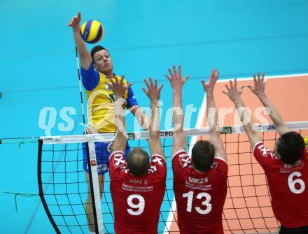 Volleyball. AVL Finale. SK Posojilnica Aich/Dob gegen SG Union Raiffeisen Waldviertel. Matej Koek, (Aich/Dob). Bleiburg, 24.4.2019.
Foto: Kuess
---
pressefotos, pressefotografie, kuess, qs, qspictures, sport, bild, bilder, bilddatenbank