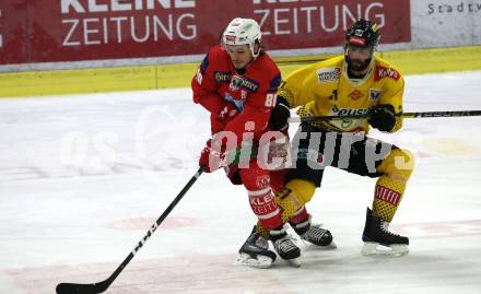 EBEL. Eishockey Bundesliga. KAC gegen	spusu Vienna Capitals.  Nikolaus Kraus,  (KAC), Riley Holzapfel (Vienna Capitals). Klagenfurt, am 24.4.2019.
Foto: Kuess

---
pressefotos, pressefotografie, kuess, qs, qspictures, sport, bild, bilder, bilddatenbank