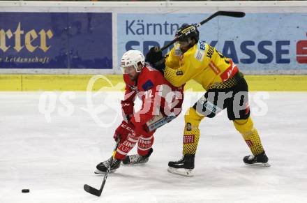 EBEL. Eishockey Bundesliga. KAC gegen	spusu Vienna Capitals. Siim Liivik,  (KAC), Ali Wukovits (Vienna Capitals). Klagenfurt, am 24.4.2019.
Foto: Kuess

---
pressefotos, pressefotografie, kuess, qs, qspictures, sport, bild, bilder, bilddatenbank