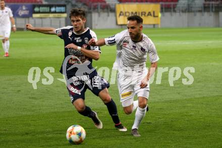 Fussball. 2. Liga. âSK Austria Klagenfurt gegen FAC Wien. Okan Aydin,  (Klagenfurt), Philipp Malicsek (FAC Wien). Klagenfurt, 26.4.2019.
Foto: Kuess
---
pressefotos, pressefotografie, kuess, qs, qspictures, sport, bild, bilder, bilddatenbank