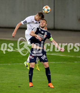 Fussball. 2. Liga. âSK Austria Klagenfurt gegen FAC Wien. Benedikt Pichler,  (Klagenfurt), Christian Bubalovic (FAC Wien). Klagenfurt, 26.4.2019.
Foto: Kuess
---
pressefotos, pressefotografie, kuess, qs, qspictures, sport, bild, bilder, bilddatenbank