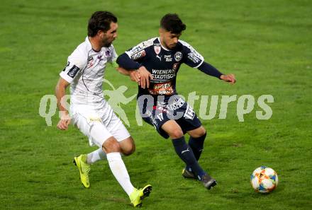 Fussball. 2. Liga. âSK Austria Klagenfurt gegen FAC Wien. Sandro Zakany,  (Klagenfurt), Burak Yilmaz (FAC Wien). Klagenfurt, 26.4.2019.
Foto: Kuess
---
pressefotos, pressefotografie, kuess, qs, qspictures, sport, bild, bilder, bilddatenbank