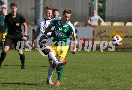Fussball. Regionalliga. WAC Amateure gegen UVB Voecklamarkt.  Fabian Tauchhammer,  (WAC), Thomas Hoeltschl (Voecklamarkt). Wolfsberg, 20.4.2019.
Foto: Kuess
---
pressefotos, pressefotografie, kuess, qs, qspictures, sport, bild, bilder, bilddatenbank