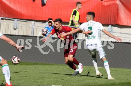 Fussball. UNIQA OEFB Cup. FC Red Bulll Salzburg gegen SK Rapid Wien. Patrick Farkas, (Salzburg), Mert Muelduer  (Wien). Klagenfurt, Woerthersee Stadion, am 1.5.2019.
Foto: Kuess 
---
pressefotos, pressefotografie, kuess, qs, qspictures, sport, bild, bilder, bilddatenbank