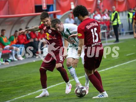 Fussball. UNIQA OEFB Cup. FC Red Bulll Salzburg gegen SK Rapid Wien. Patrick Farkas, Andre Ramalho Silva, (Salzburg), Christoph Knasmuellner  (Wien). Klagenfurt, Woerthersee Stadion, am 1.5.2019.
Foto: Kuess 
---
pressefotos, pressefotografie, kuess, qs, qspictures, sport, bild, bilder, bilddatenbank