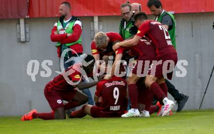 Fussball. UNIQA OEFB Cup. FC Red Bulll Salzburg gegen SK Rapid Wien. Torjubel Munas Dabbur (Salzburg). Klagenfurt, Woerthersee Stadion, am 1.5.2019.
Foto: Kuess 
---
pressefotos, pressefotografie, kuess, qs, qspictures, sport, bild, bilder, bilddatenbank