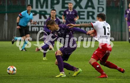 Fussball. 2. Liga. âSK Austria Klagenfurt gegen KSV 1919. Benedikt Pichler,  (Klagenfurt),  Marco Sebastian Gantschnig (KSV 1919). Klagenfurt, 3.5.2019.
Foto: Kuess
---
pressefotos, pressefotografie, kuess, qs, qspictures, sport, bild, bilder, bilddatenbank