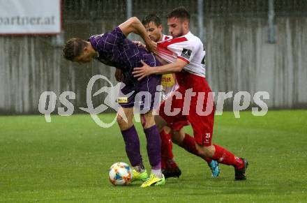 Fussball. 2. Liga. âSK Austria Klagenfurt gegen KSV 1919. Benedikt Pichler,  (Klagenfurt), Matija Horvat (KSV 1919). Klagenfurt, 3.5.2019.
Foto: Kuess
---
pressefotos, pressefotografie, kuess, qs, qspictures, sport, bild, bilder, bilddatenbank