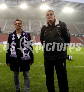 Fussball. 2. Liga. âSK Austria Klagenfurt gegen KSV 1919.  Ivica Peric, Trainer Robert Micheu (Klagenfurt). Klagenfurt, 3.5.2019.
Foto: Kuess
---
pressefotos, pressefotografie, kuess, qs, qspictures, sport, bild, bilder, bilddatenbank