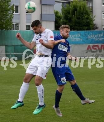 Fussball Kaerntner Liga. SAK gegen ATSV Wolfsberg. Daniel Camber (SAK), Adin Salihovic (Wolfsberg). Klagenfurt, am 3.5.2019. 
Foto: Kuess
---
pressefotos, pressefotografie, kuess, qs, qspictures, sport, bild, bilder, bilddatenbank