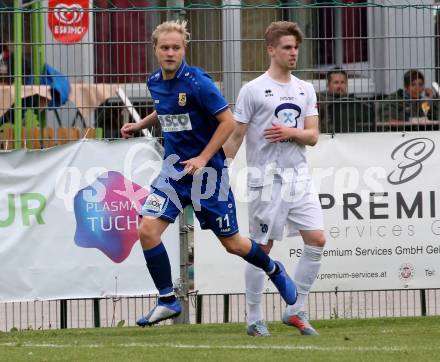 Fussball Kaerntner Liga. SAK gegen ATSV Wolfsberg. Torjubel Marcel Maximilian Stoni (Wolfsberg). Klagenfurt, am 3.5.2019. 
Foto: Kuess
---
pressefotos, pressefotografie, kuess, qs, qspictures, sport, bild, bilder, bilddatenbank