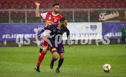 Fussball. 2. Liga. âSK Austria Klagenfurt gegen KSV 1919. Okan Aydin,  (Klagenfurt), Matija Horvat (KSV 1919). Klagenfurt, 3.5.2019.
Foto: Kuess
---
pressefotos, pressefotografie, kuess, qs, qspictures, sport, bild, bilder, bilddatenbank