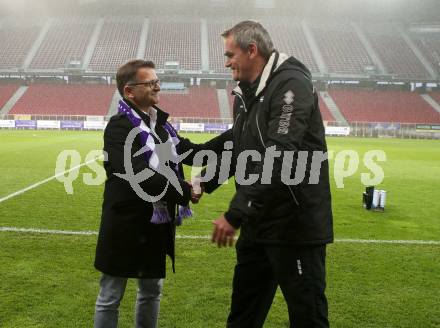 Fussball. 2. Liga. âSK Austria Klagenfurt gegen KSV 1919. Praesident Ivica Peric, Trainer Robert Micheu (Klagenfurt). Klagenfurt, 3.5.2019.
Foto: Kuess
---
pressefotos, pressefotografie, kuess, qs, qspictures, sport, bild, bilder, bilddatenbank