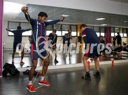 Fussball. 2. Liga. âSK Austria Klagenfurt. Training.  Joseph Asante. Klagenfurt, 26.2.2019.
Foto: Kuess
---
pressefotos, pressefotografie, kuess, qs, qspictures, sport, bild, bilder, bilddatenbank