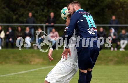 Fussball Unterliga Ost, Ludmannsdorf gegen Sele Zell. Nemanja Andrijevic, (Ludmannsdorf), Davor Bokalic  (Sele). Ludmannsdorf, am 8.5.2019.
Foto: Kuess
---
pressefotos, pressefotografie, kuess, qs, qspictures, sport, bild, bilder, bilddatenbank