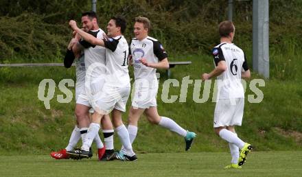 Fussball Unterliga Ost, Ludmannsdorf gegen Sele Zell.  Torjubel Miran Kelih  (Sele). Ludmannsdorf, am 8.5.2019.
Foto: Kuess
---
pressefotos, pressefotografie, kuess, qs, qspictures, sport, bild, bilder, bilddatenbank