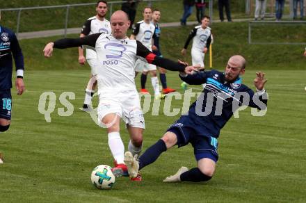 Fussball Unterliga Ost, Ludmannsdorf gegen Sele Zell. Danijel Josimovic,  (Ludmannsdorf),  Miran Kelih (Sele). Ludmannsdorf, am 8.5.2019.
Foto: Kuess
---
pressefotos, pressefotografie, kuess, qs, qspictures, sport, bild, bilder, bilddatenbank