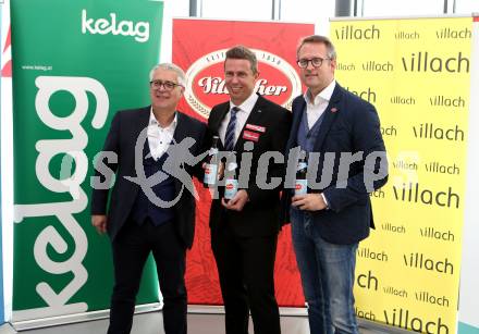 Eishockey. VSV. Pressekonferenz. Thomas Santler, Jyrki Aho, Peter Peschel. Villach, 9.5.2019.
Foto: Kuess
---
pressefotos, pressefotografie, kuess, qs, qspictures, sport, bild, bilder, bilddatenbank