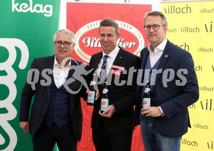 Eishockey. VSV. Pressekonferenz. Thomas Santler, Jyrki Aho, Peter Peschel. Villach, 9.5.2019.
Foto: Kuess
---
pressefotos, pressefotografie, kuess, qs, qspictures, sport, bild, bilder, bilddatenbank